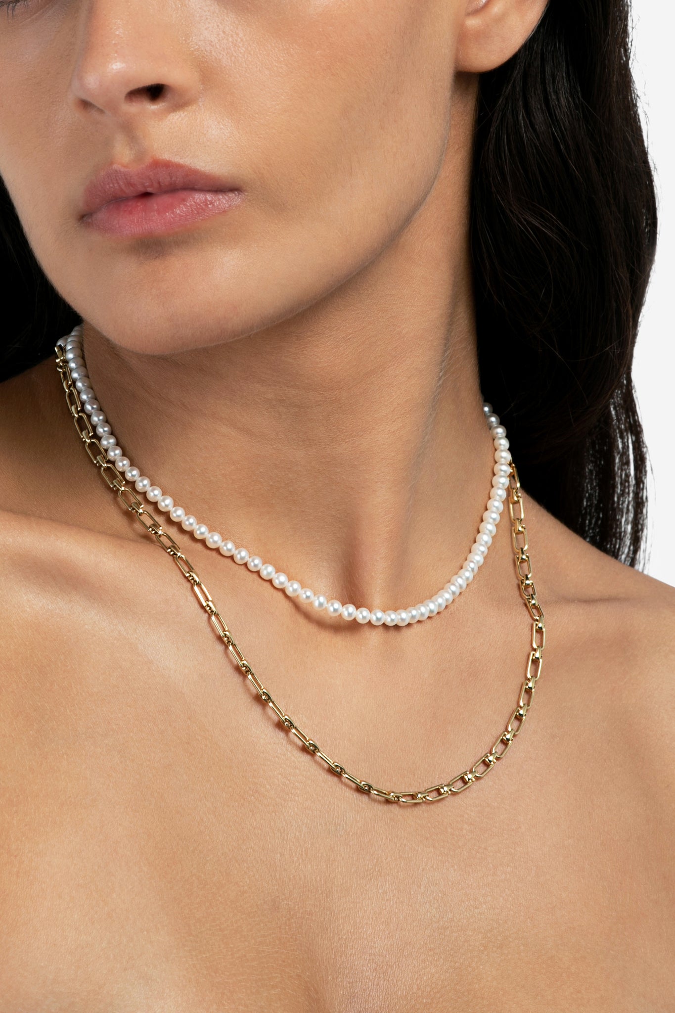 Reine Double Pearl Necklace