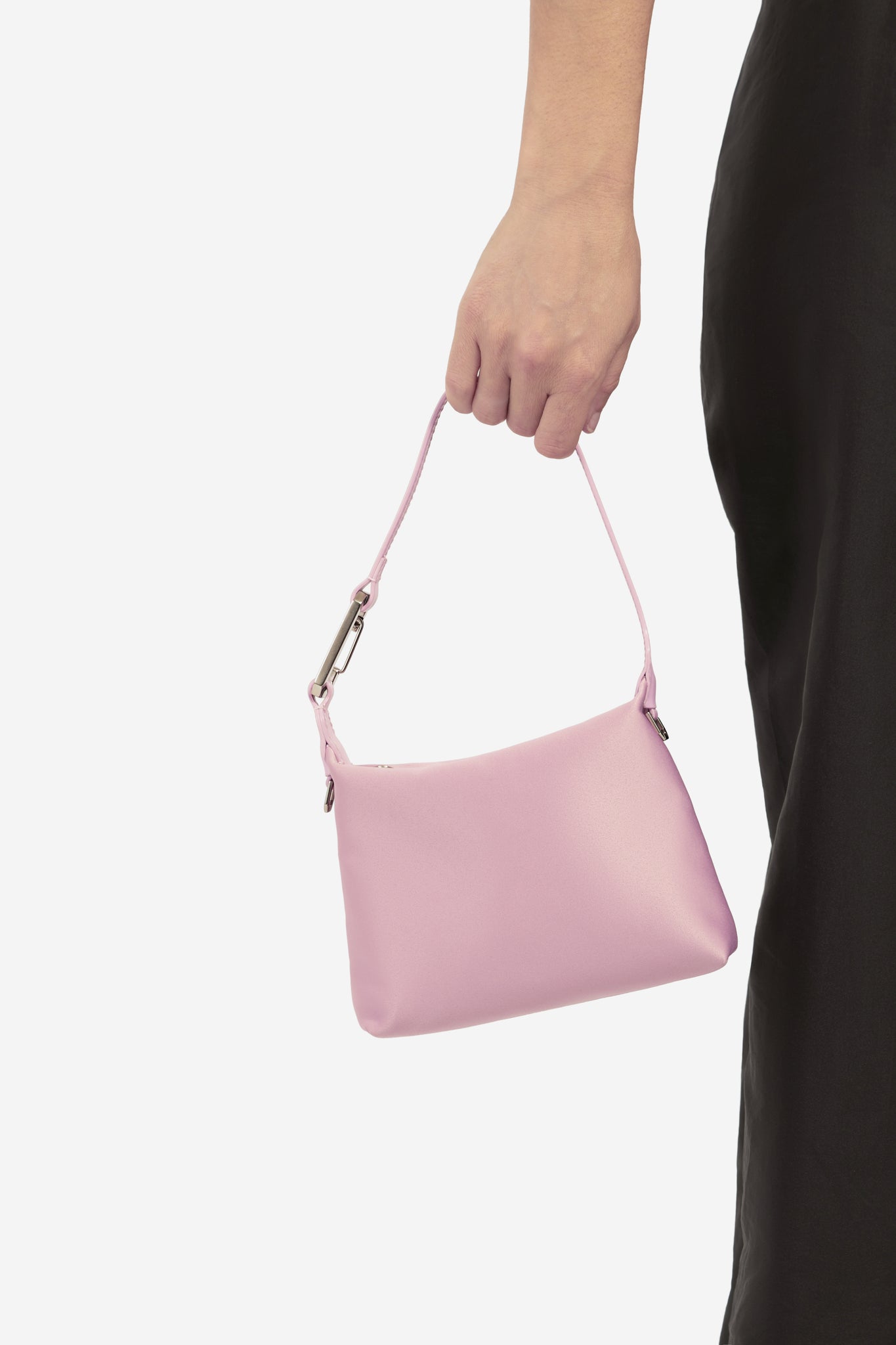 Satin Slim Moon Bag