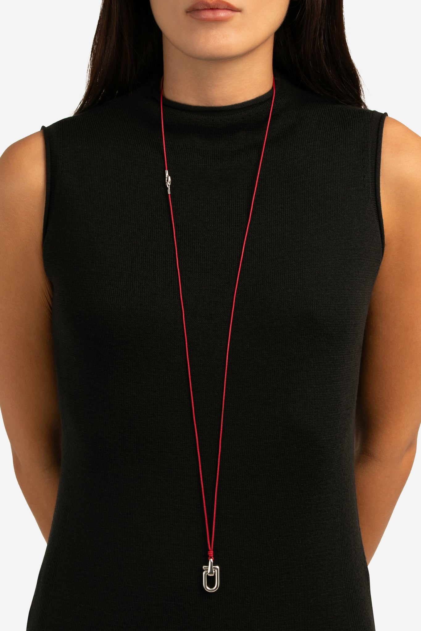 Reine Silver Cord Necklace