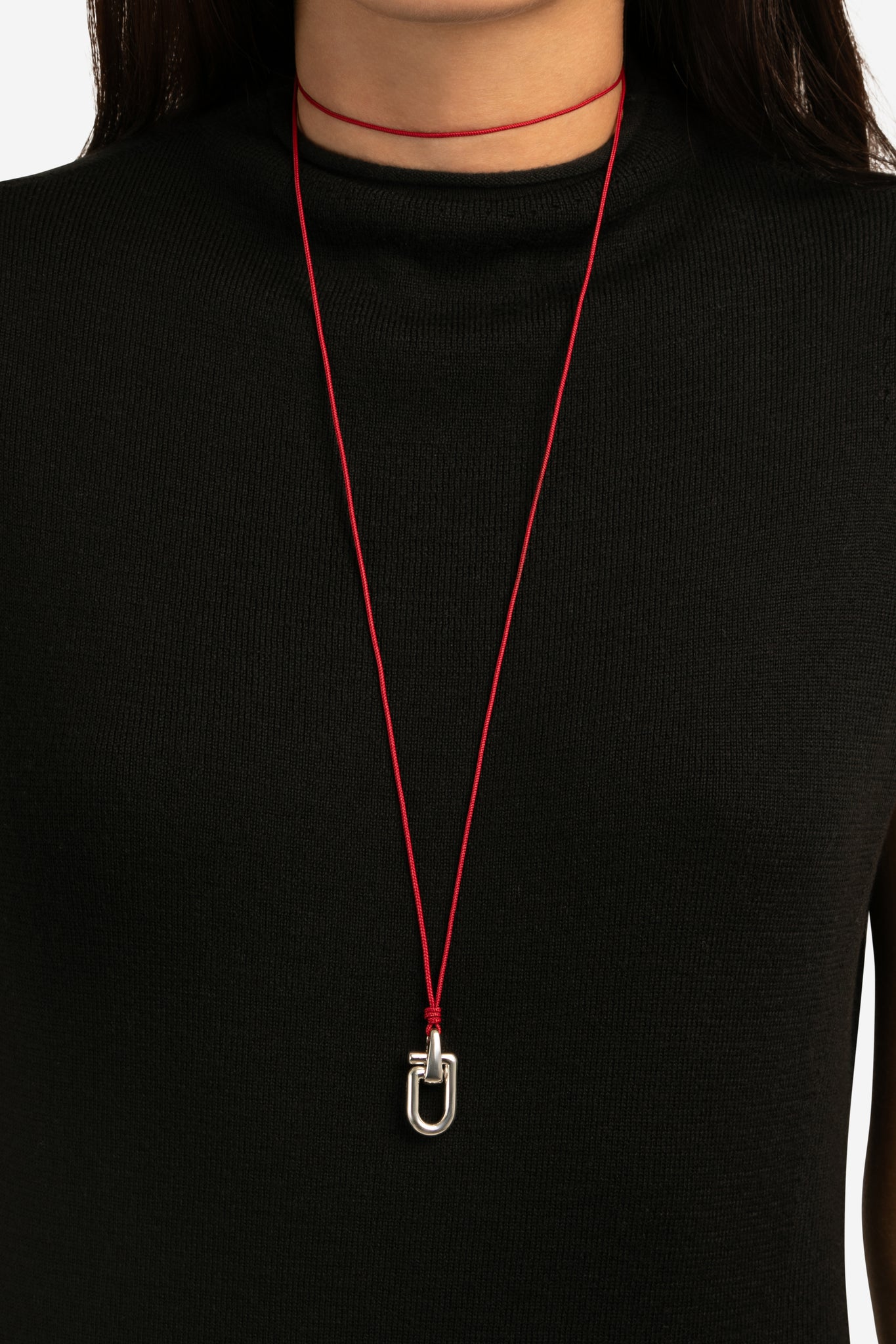 Reine Silver Cord Necklace