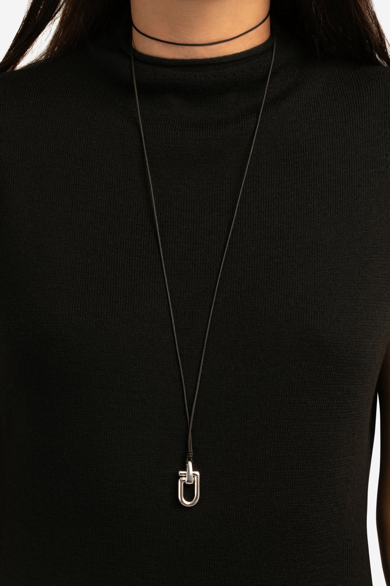 Reine Silver Cord Necklace