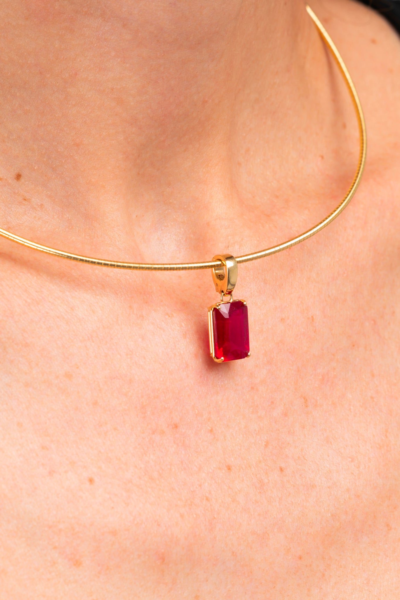 Cleo Necklace Ruby