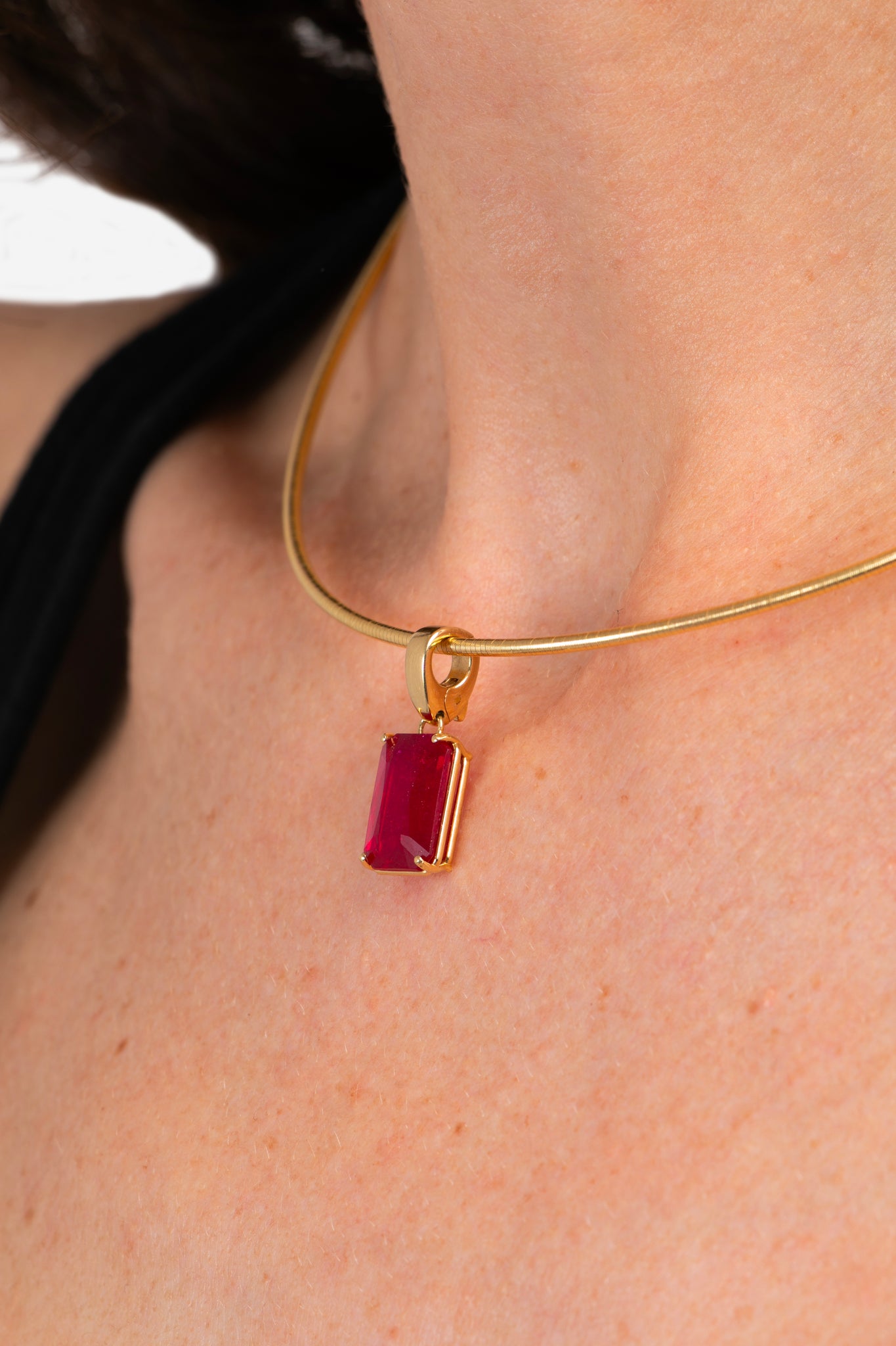 Cleo Necklace Ruby